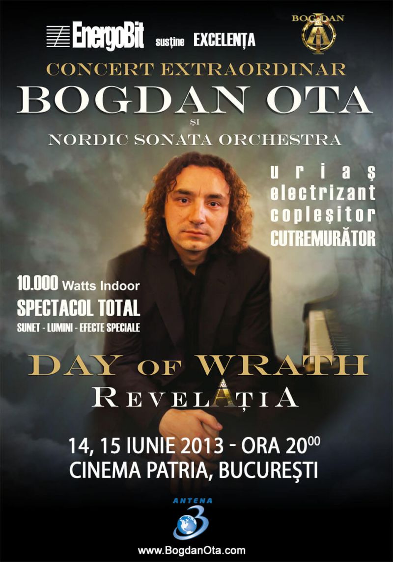 Afis Concert Bucuresti - 14, 15 iunie, Cinema Patria